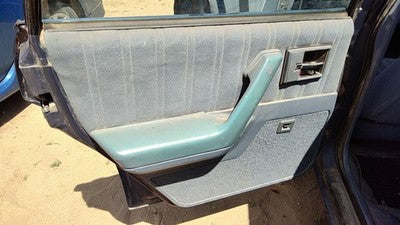 94 Cutlass Ciera Driver Left Rear Inside Door Trim Panel With Switches Back Blue