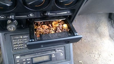 89-93 Galant Vr-4 Trim Bezel Around Heater Controls With Ash Tray Black