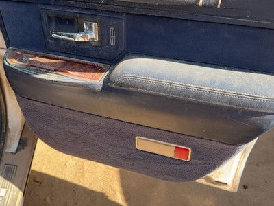 94 Town Car Passenger Right Rear Door Trim Panel With Switches Back Blue Dp
