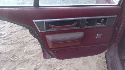 1990 Olds Eighty Eight Driver Left Rear Inside Door Trim Panel Only Oem Back Red
