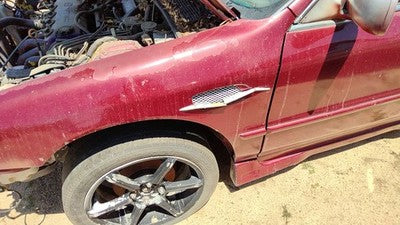 1994-1997 Honda Accord Driver Left Front Fender Oem Red 4790721