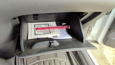 2000-04 Focus Station Wagon Glove Box Assembly Complete Door With Latch Gray Ea