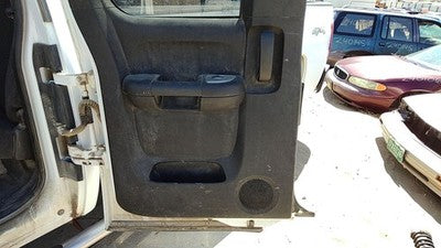 07-08 Silverado 2500 Driver Left Rear Inside Door Trim Panel Only Back Ebony 19D