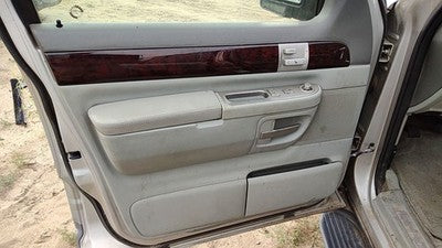 03 Lincoln Aviator Driver Left Front Door Trim Panel With Master Switch Gray Bl