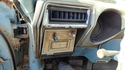 1975 Cutlass Supreme Driver Left Dash Trim Mount Panel Wiper Switch Heater Vent