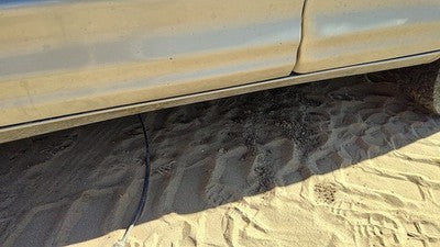 98-01 Olds Bravada Driver Left Lower Rocker Panel Moulding Side Skirt Pewter 11U