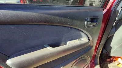 04 Mitsubishi Outlander Driver Left Rear Door Trim Panel Wih Switches Back Black