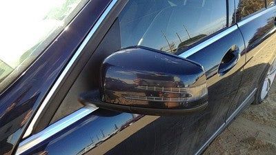 12-14 Mercedes C300 Driver Left Power Side Mirror Door Mounted Lunar Blue 890