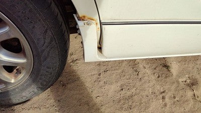 97-04 Regal Passenger Right Lower Rocker Panel Moulding Side Skirt White 16U