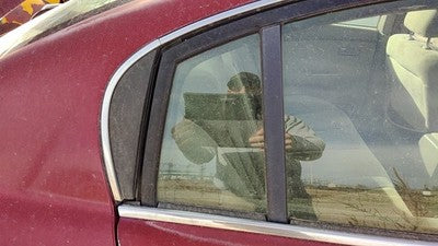02-06 Nissan Altima Passenger Right Rear Vent Window Back Door Glass With Frame