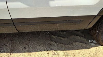 16-19 Police Interceptor Driver Left Rear Moulding From Door Back Trim Strip