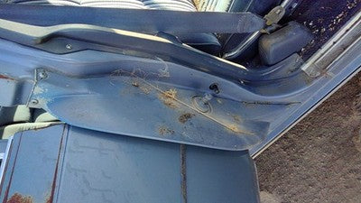 1984 Deville Sedan Rh Passenger Right Door Hinge Cover Plastic Trim Blue
