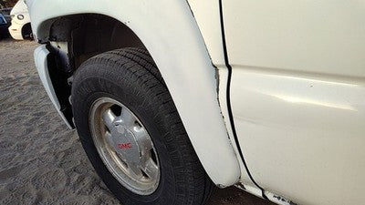 03-07 Suburban Driver Left Front Wheel Flare Moulding Fender 50U Summit White