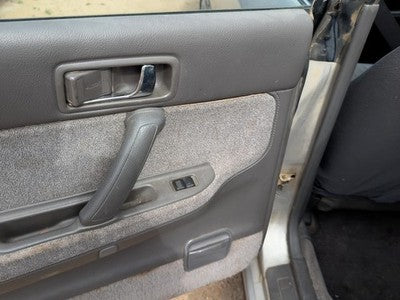 1990 Subaru Legacy Driver Left Rear Door Trim Panel With Switches Back Gray
