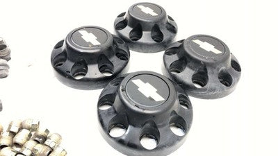 1996-2002 Chevy Express Van 2500 Set Of 4 Center Caps Lug Nuts Oem 46268