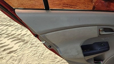 2010 Honda Insight Driver Left Rear Door Trim Panel With Switches Back Tan