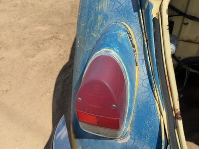 71-72 Super Beetle Driver Left Tail Light Brake With Housing Extension Oem Rear