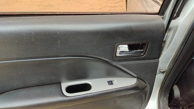 10-12 Fusion Driver Left Rear Door Trim Panel With Switches Back Charcoal Fw