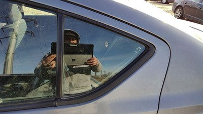2012-2019 Nissan Versa Driver Left Rear Vent Window Back Door Glass With Frame