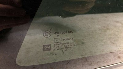 02-09 Chevy Trail Blazer Passenger Right Rear Quarter Glass Back Side Window Oem