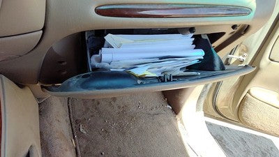 1998-02 Lincoln Navigator Glove Box Assembly Complete Door With Latch Oem Tan Kx