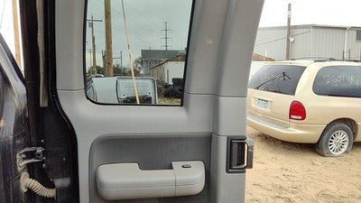 2006-2007 Ford F150 Driver Left Rear Door Trim Panel With Switches Back Gray Me