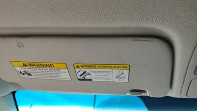 2014-2019 Kia Soul Driver Left Sun Visor Oem 85210B2240eq