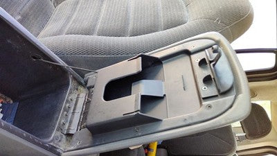 2002-2003 Ford Explorer Center Console Lid Only Oem Arm Rest Fold Down Gray