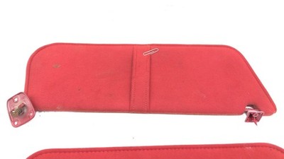 1989 Ford F150 Pair Of Sun Visors Left Right Bolts Hardware Oem Rh Red