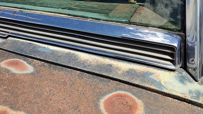 1964 Ford Thunderbird Coupe Chrome Trim Below Back Glass Oem Moulding