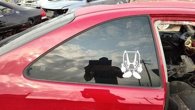 1996-2000 Civic Hx Coupe Passenger Right Rear Quarter Glass Back Side Window Oem