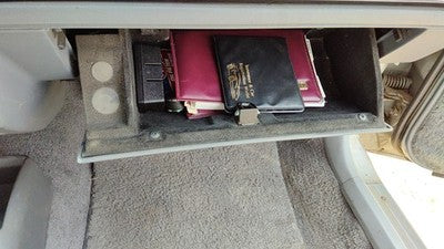1990 Olds 88 Glove Box Assembly Complete Door With Latch Oem Gray