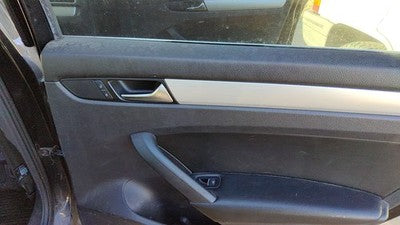 12-19 Vw Passat Passenger Right Rear Door Trim Panel With Switches Back Black Tb