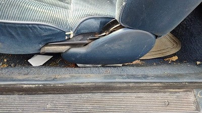 1989 Olds Cutlass Calais Driver Left Side Seat Trim Panel Oem Blue
