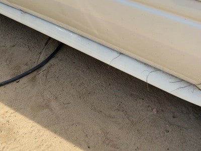 00-05 Lesabre Driver Left Lower Rocker Panel Moulding Side Skirt Oem White 40U