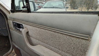 1992 Jeep Cherokee Passenger Right Front Door Trim Panel With Switches Gray