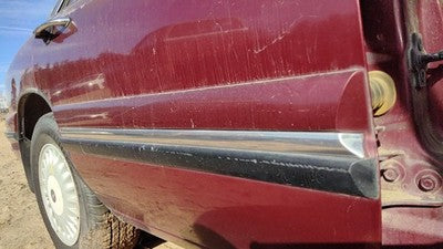 1998 Lesabre Passenger Right Rear Moulding From Door Back Trim 51B Bordeaux Red