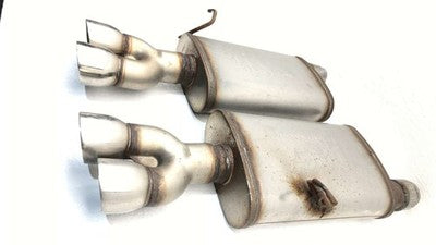 2006-2008 Buick Lucerne Magnaflow Muffler Pair Stainless With Dual Tips 2.5In