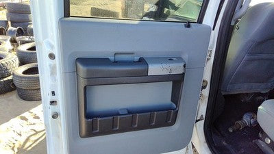 2011-2016 Ford F250 Driver Left Rear Door Trim Panel With Switches Back Gray 3S