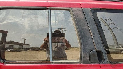 90-95 Nissan Pathfinder Driver Left Rear Vent Window Back Door Glass With Frame