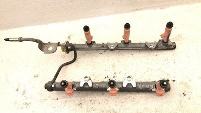 2004-2008 Toyota Highlander Complete Fuel Rail With Injectors Set Loaded Oem