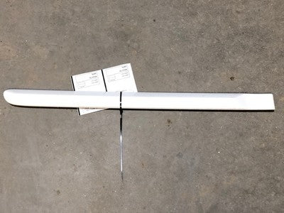 00-03 Sentra Passenger Right Rear Moulding On Door Back Trim Strip White Qm1