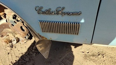 1975 Cutlass Supreme Driver Left Side Fender Chrome Moulding Badge Emblem Oem
