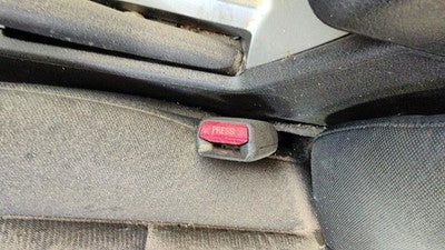 06-11 Ford Fusion Driver Left Front Seat Belt Buckle Receiver Dw Charcoal Black