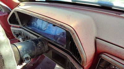 87-91 Ford F150 Trim Bezel Around Speedometer Oem Dash Surround Panel Woodgrain