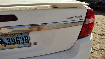 2005 New Style Malibu License Plate Trim Surround Panel Tail Trunk Finish Chrome