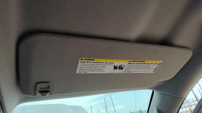 2014-2019 Silverado 1500 Passenger Right Sun Visor Oem H2r Gray 23460565