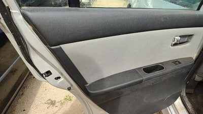 2010 Sentra Sr Driver Left Rear Inside Door Trim Panel With Switches Back Gray X