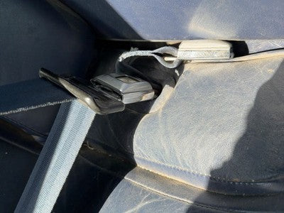94 Lincoln Town Car Passenger Right Front Seat Belt Buckle Receiver Oem Blue Dp