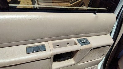 93 Ford Explorer Driver Left Rear Inside Door Trim Panel With Switches Back Tan